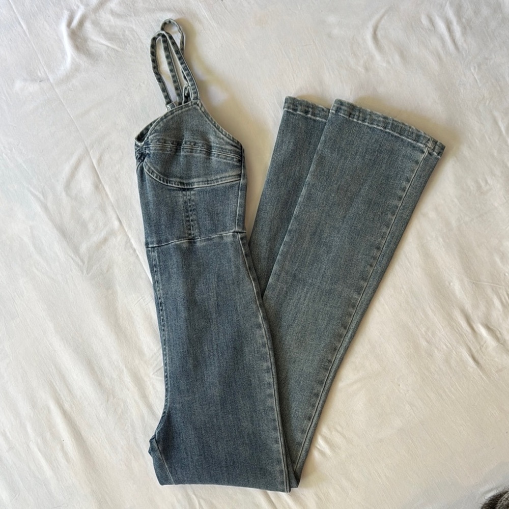 Mahina Blue Denim Jumpsuit